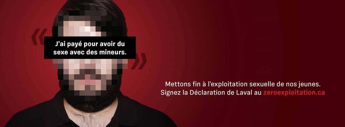 Mettons fin à l’exploitation sexuelle de nos jeunes